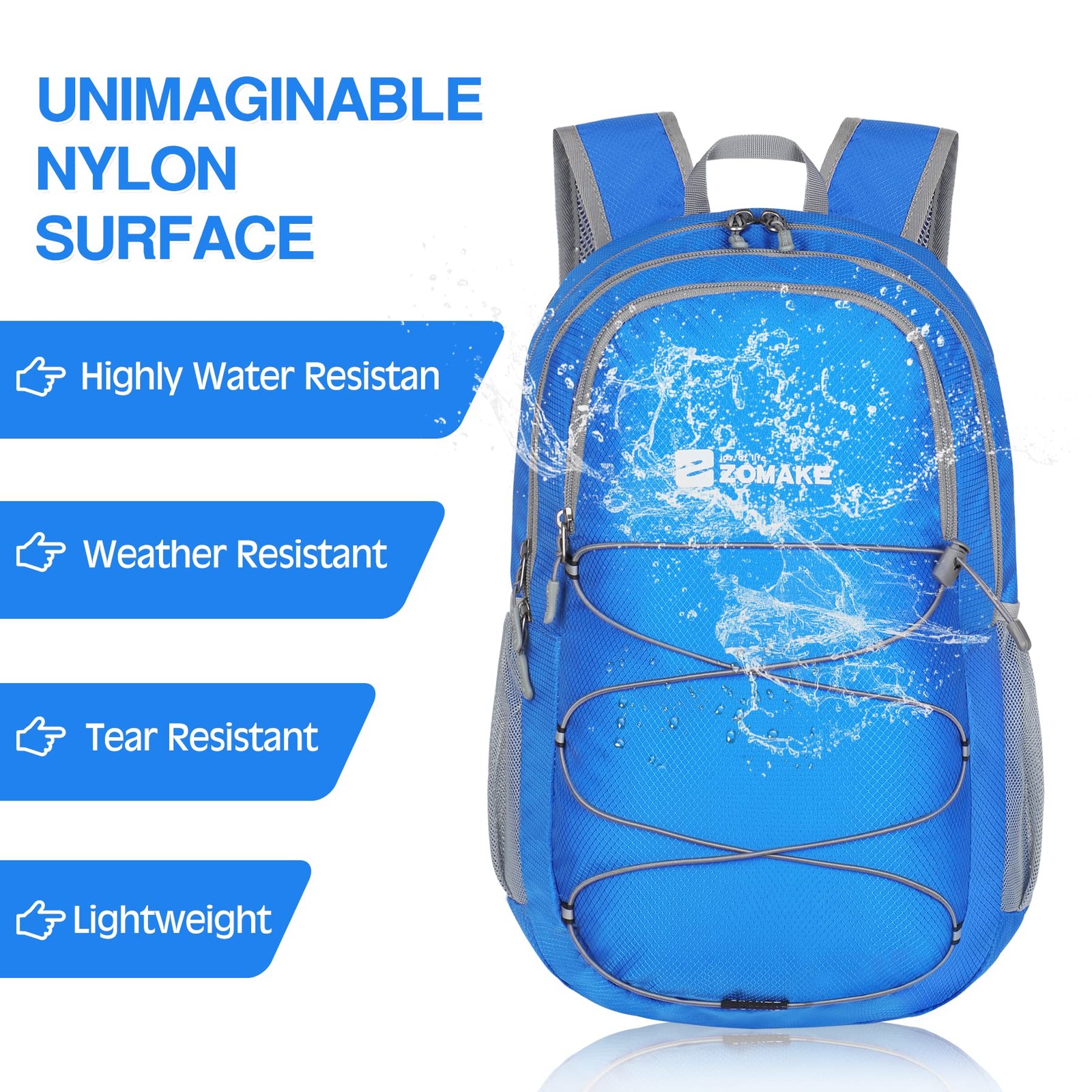 28L Lightweight Packable Backpack Foldable Water Resistant Collapsible Bag 5
