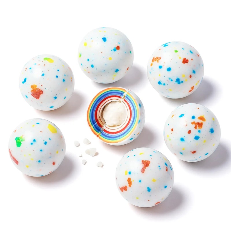Psychedelic Jawbreakers 0.5" – Mini Multi-Color Hard Candy Balls - Retro Sweets gallery