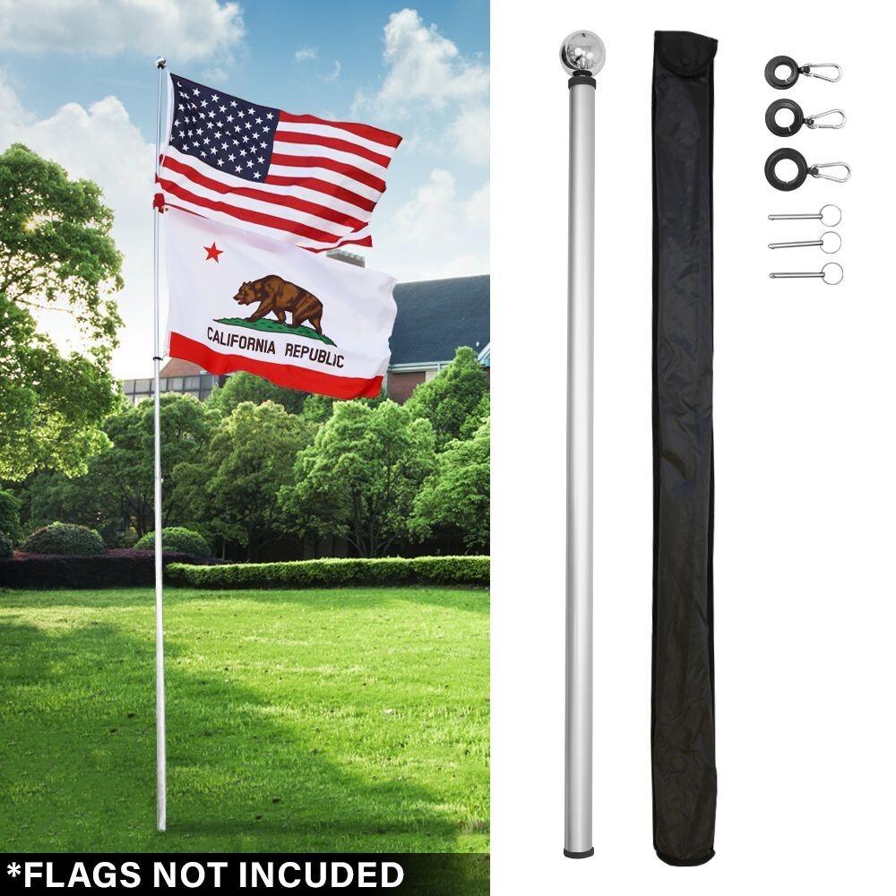 22ft Locking Telescoping Fiberglass Pole Tail Gate RV Flag Pole gallery