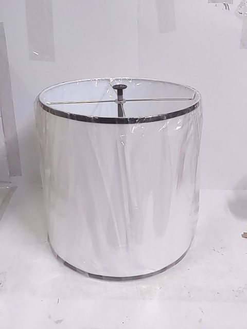 Stiffel ST131 14 x 15 x 15 in. Hardback Deep Drum Lamp Shade, White & Black Trim gallery