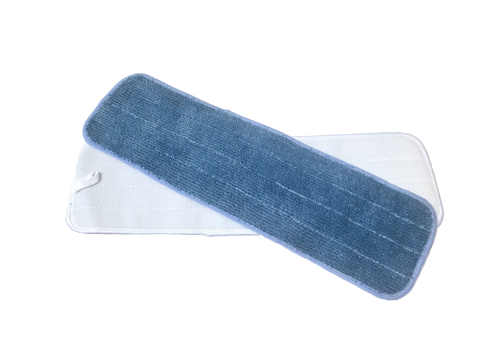 100 Case 18" Looped Microfiber Mop Pads Wet/Dry Refill 300GSM, Economy (Blue) gallery