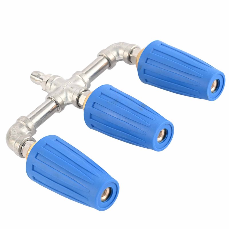 High Pressure Washer Nozzle 360° Rotating Triple Turbo 1/4" 4000 PSI Auto Garden gallery