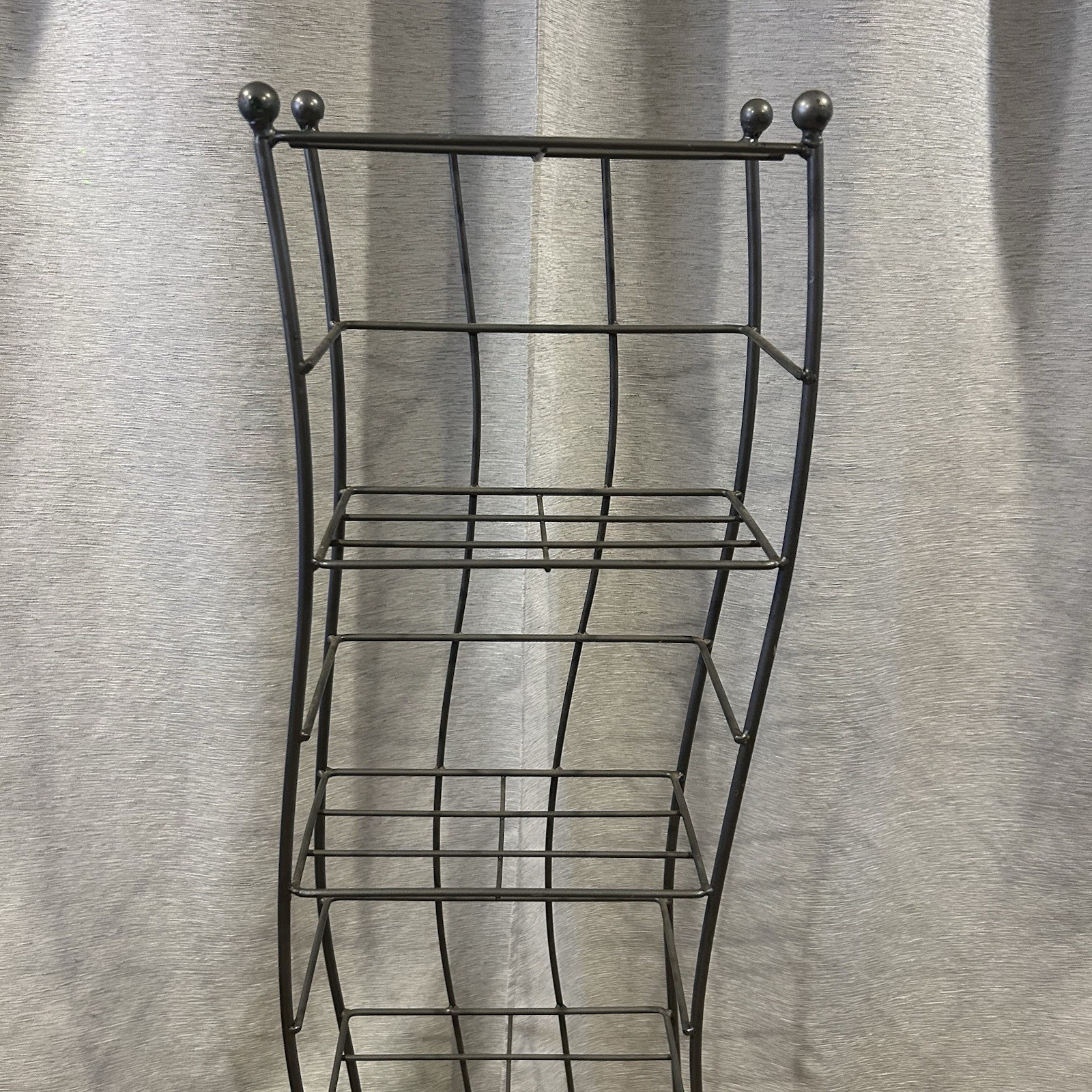 53” Inch Metal Wave DVD / Game / Book Storage Rack Tower Shelf Shelves gallery