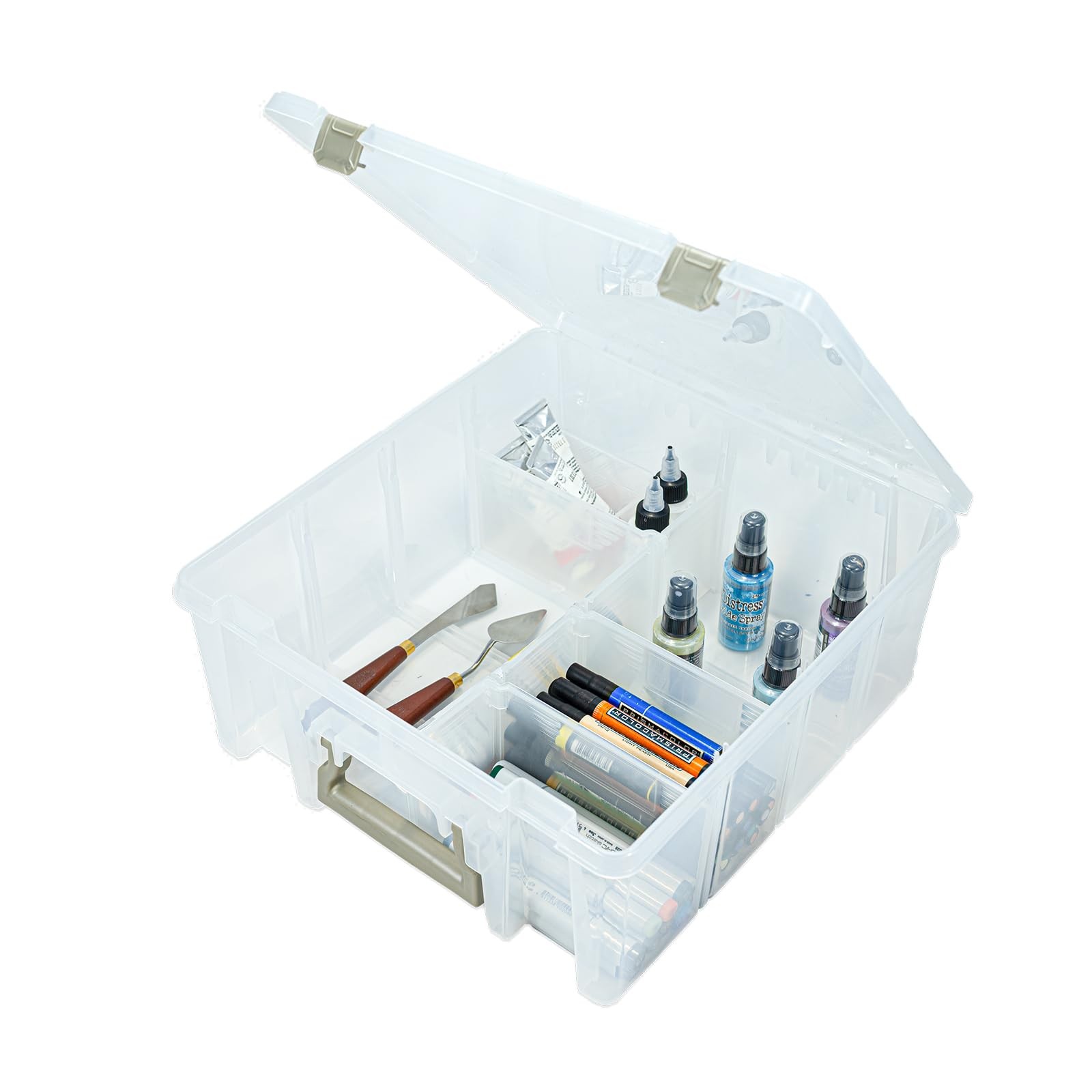 6990SO Super Satchel Double Deep Compartment Box - Art Storage with 8 Removable gallery
