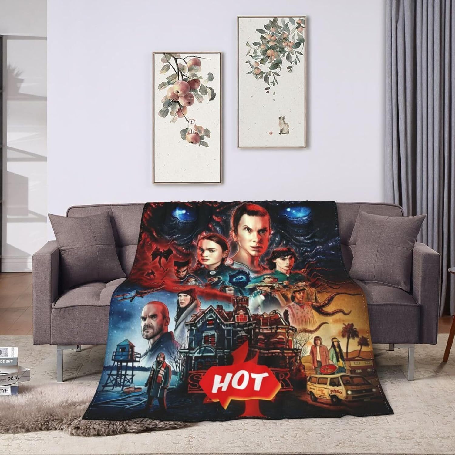 Stranger Things Bedding Duvet Cover Set with 2 Pillowcases Soft Breathable 3pcs gallery