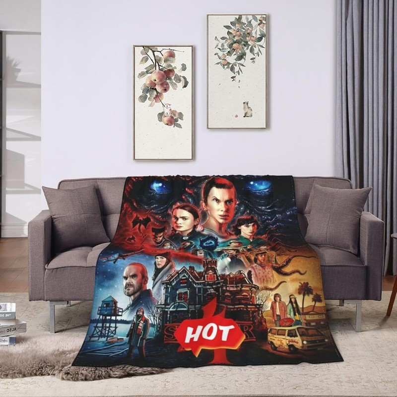 Stranger Things Bedding Duvet Cover Set with 2 Pillowcases Soft Breathable 3pcs gallery