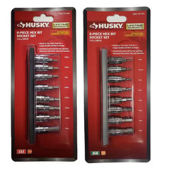 NEW 16 Piece 1/4 in Drive Hex Bit Socket Set with SAE and Metric Sizes Included