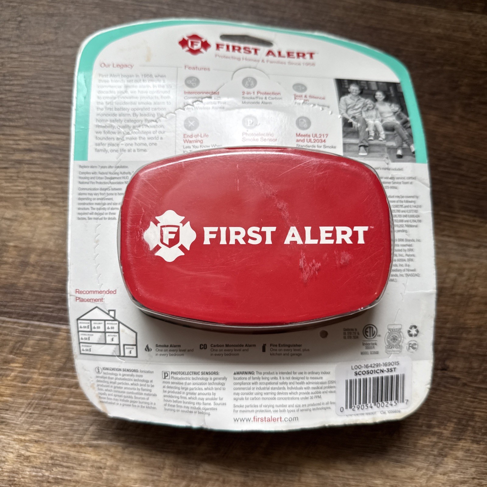 First Alert Wireless Interconnect Hardwired Smoke Alarm - SC0501CN gallery