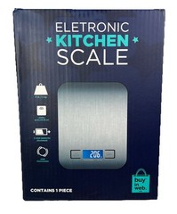 Electronic Kitchen Scale Digital 11-lbs 5kg Stainless Steel Panel Buy In Web NIB