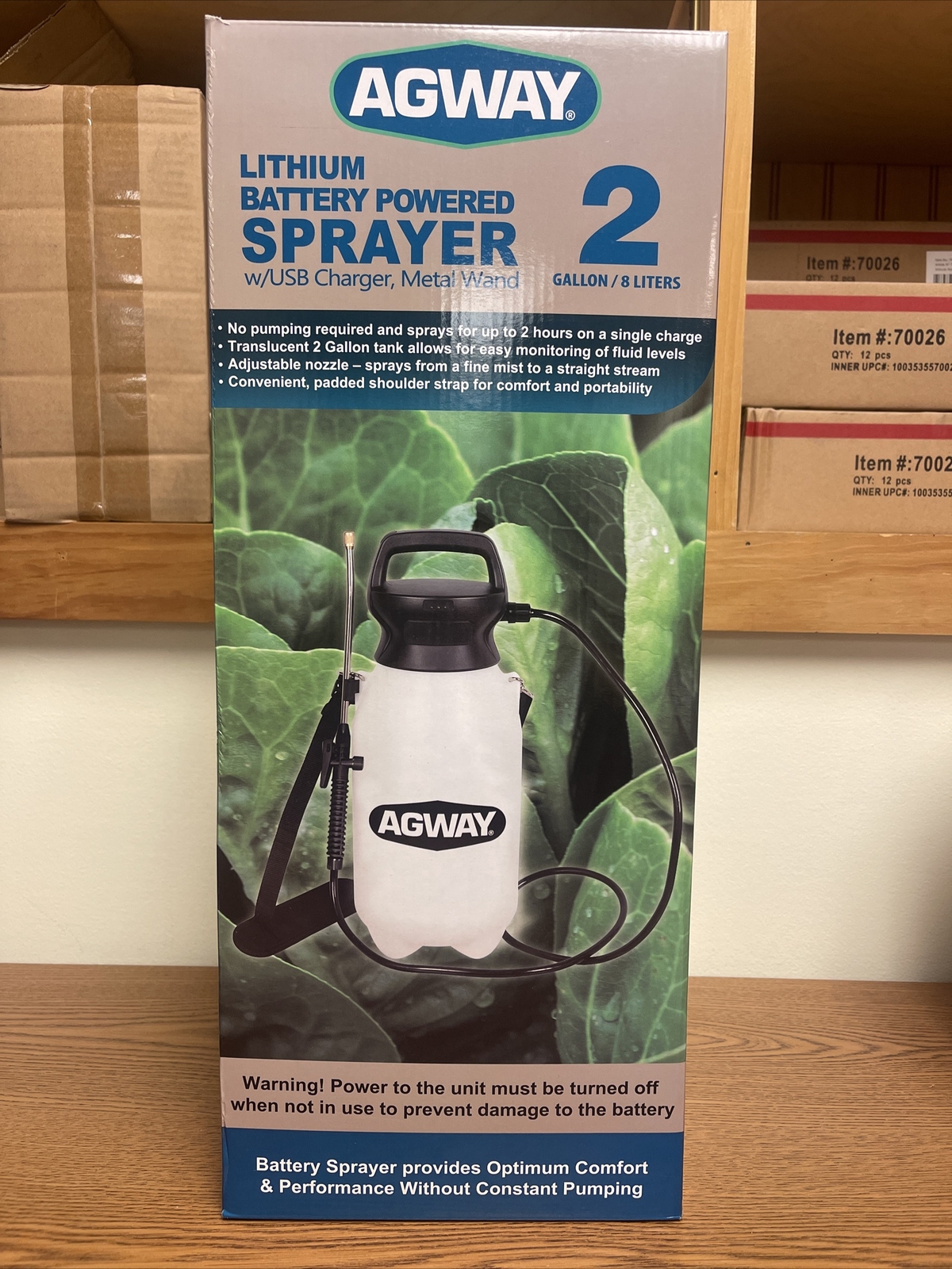 Agway 2 Gallon Lithium Battery Powered Sprayer MFG by Centurion gallery
