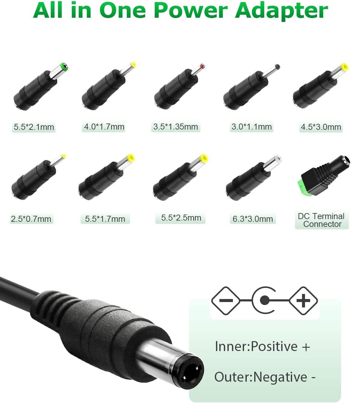 12V 3A Power Supply Adapter 36W ac/dc Charger AC 100V-240V to DC 12Volt 3amp Pow gallery