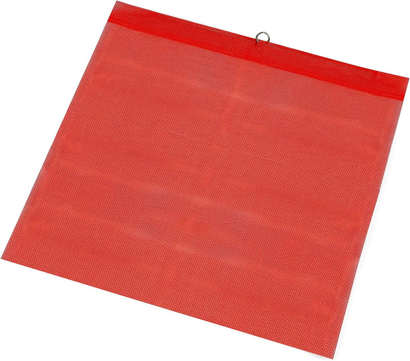 4 Pack 18x18 Mesh Safety Flags with Wire Loop Vinyl Coated Nylon gallery