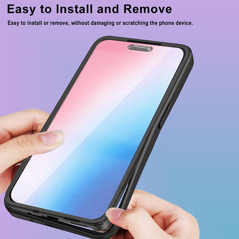 For iPhone 17 Pro Max Air 16 15 Pro Shockproof Clear Screen Protector Hard Case gallery