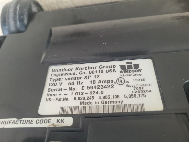 Windsor Karcher Sensor XP12 10 Amp Commercial Upright Vacuum Cleaner gallery