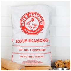 Baking Soda Multi Purpose Product All-Natural Sodium Bicarbonate Bulk Bag 50-lb