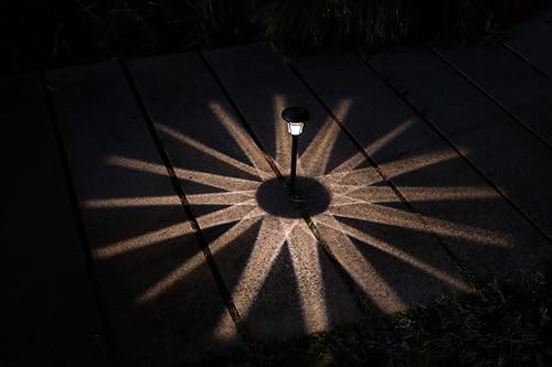 [W58340 6-Pack Solar Path Lights, Matte Black, Durable Plastic, Amorphous gallery