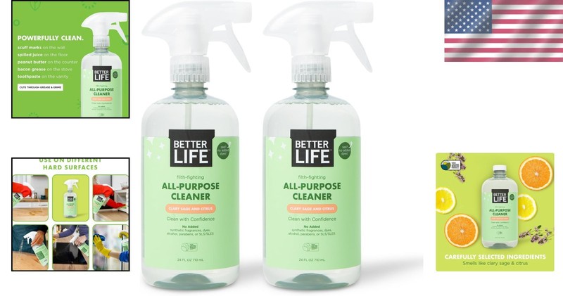 Gentle yet Effective Multi-Surface Cleaner - 24oz x 2, Eco-Friendly Formula gallery