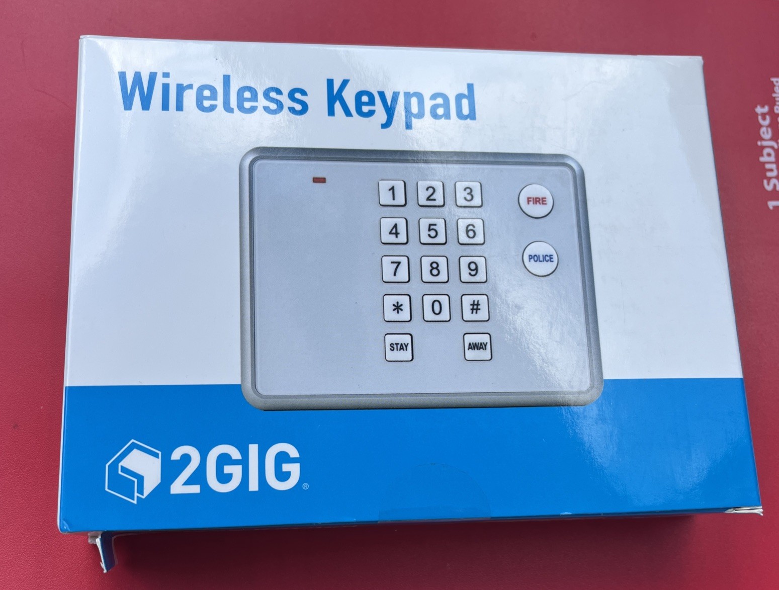 Nortek 2GIG Wireless Keypad Model 2GIG-PAD1-345 New In Box gallery
