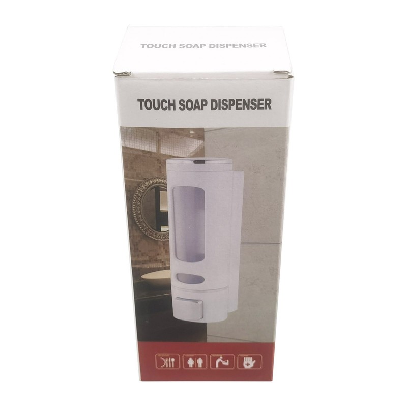 Manual Press Wall Mounted Single Head Soap Dispenser Bathroom Shower Gel Liquid gallery