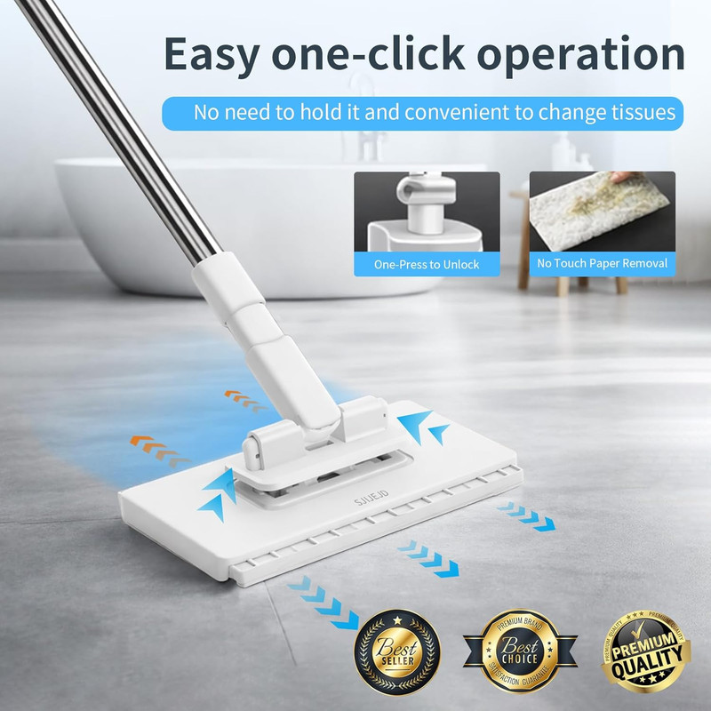 Hands Free Flat Mop with Cloth Changing, Lazy with Automatic Gripping, Convenien gallery