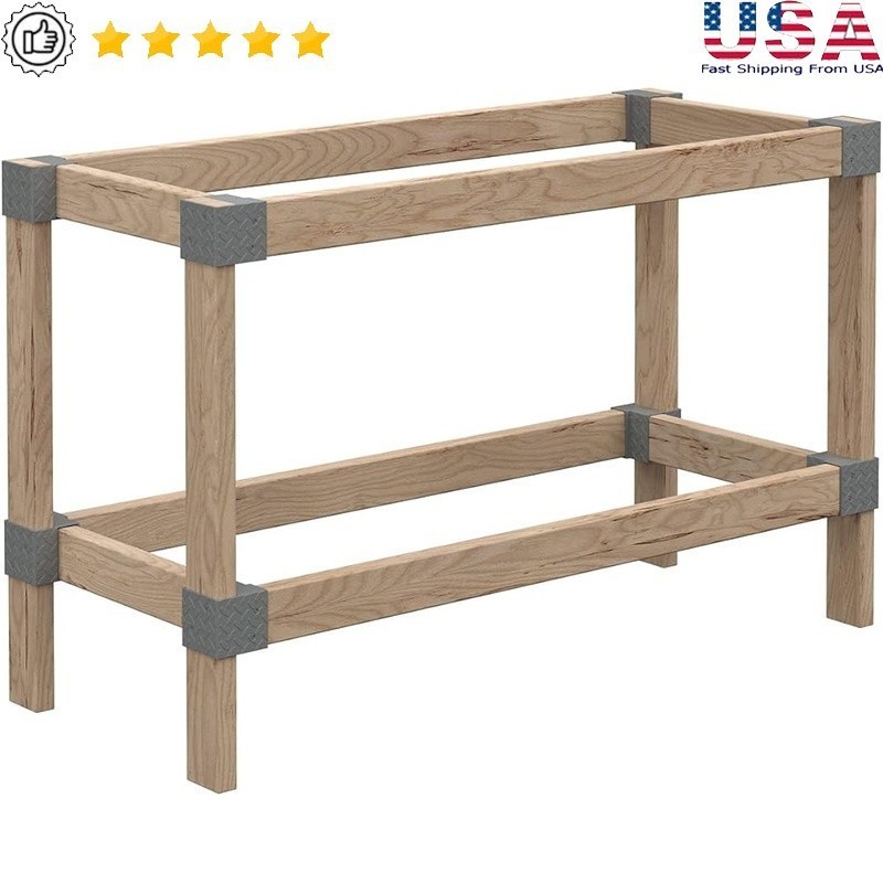 Workbench Kit W/ All Hardware Plans Easy Assembly Sturdy Plastic Brackets New gallery