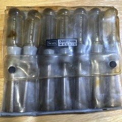 Vintage Craftsman Metric Nut Driver Set 5mm–11mm USA Made Used