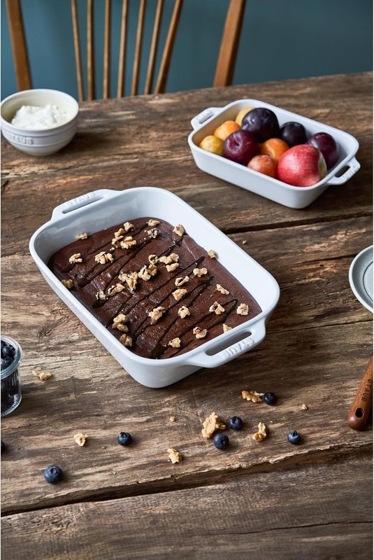 Ceramic 3-pc Rectangular Baking Dish Set - White gallery