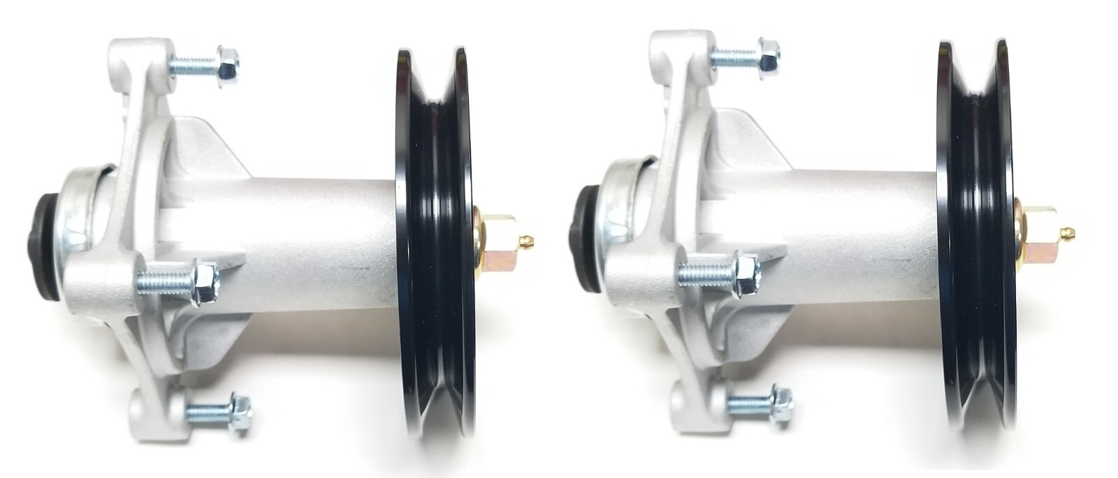 2 Complete Improved Spindles Includes Pulleys/Blade Bolts, Mounting Hardware gallery