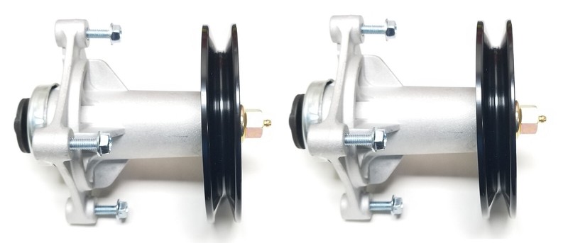 2 Complete Improved Spindles Includes Pulleys/Blade Bolts, Mounting Hardware gallery
