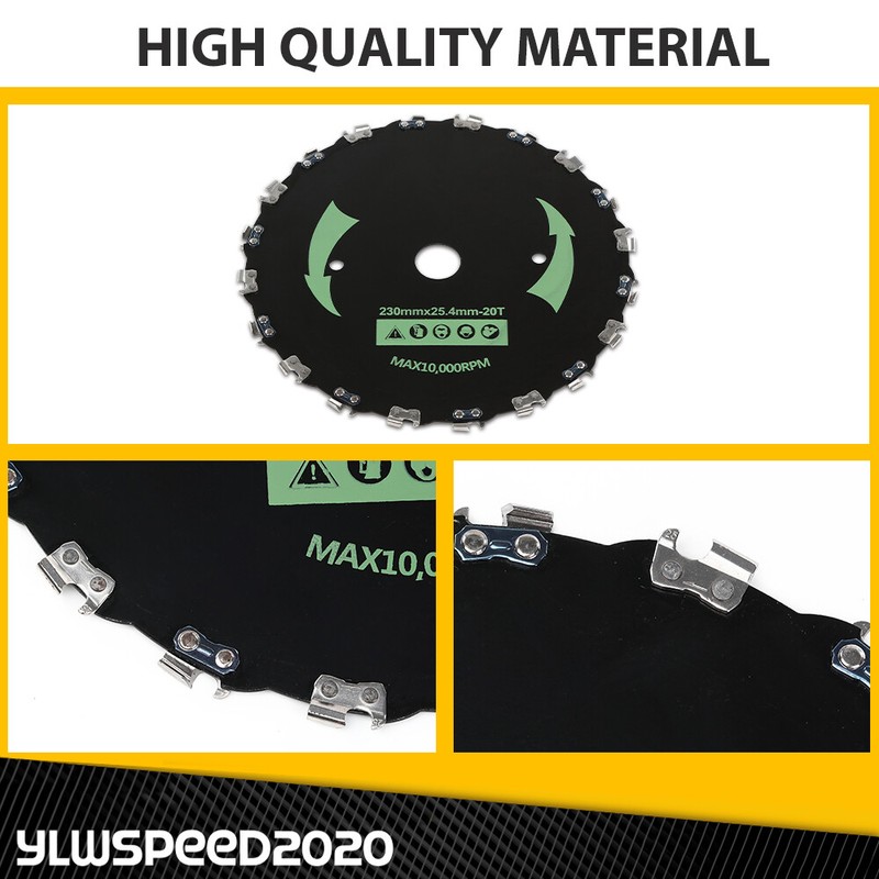 2pcs 9" Chainsaw Brush Blade 20 Tooth Cutter Trimmer Head Weed Mower Saw Blade gallery
