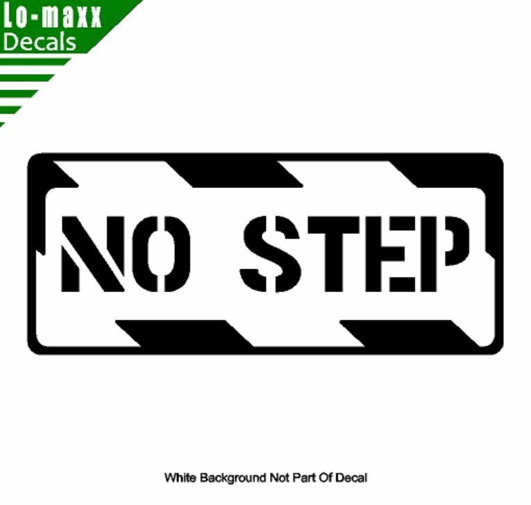 No Step Aircraft Markings Graphic Durable High Performance Die Cut Vinyl Decal gallery