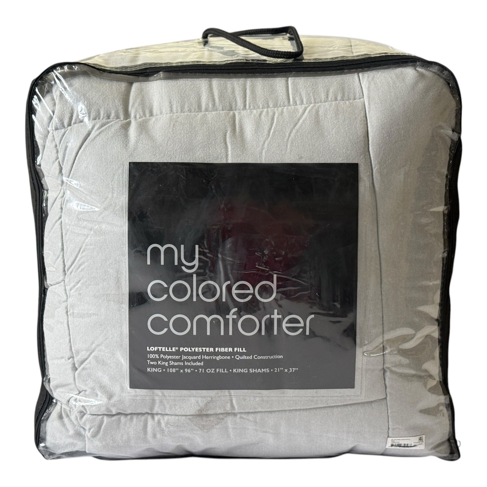 Department Store Loftelle My Colored KING Comforter + 2 Shams Set GRAY gallery