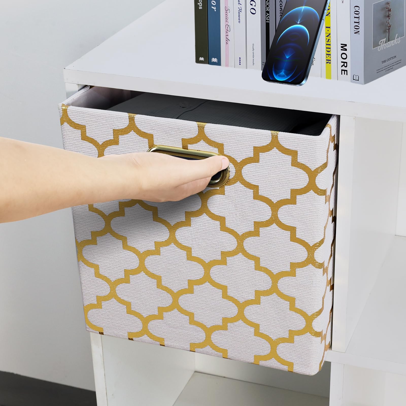 11x11x11 Cube Storage Bins, Collapsible Storage Bins Fabric Storage Cubes Org... gallery