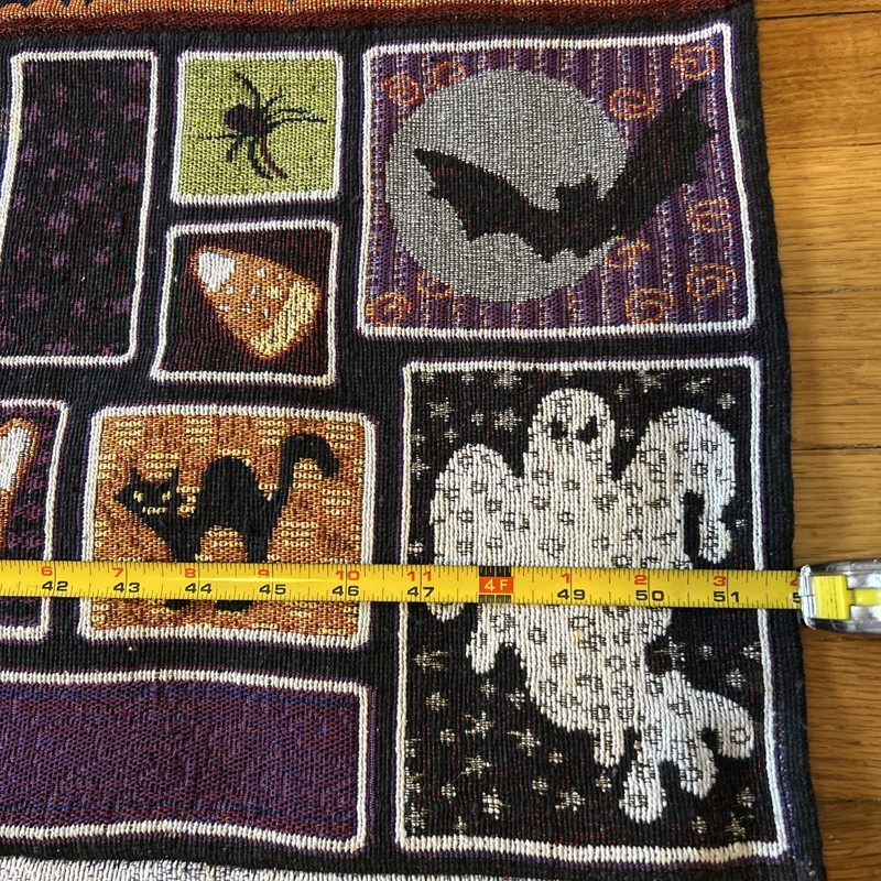 Halloween Patchwork Tapestry 36”x52” Retangular Table Topper Wall Hanging gallery