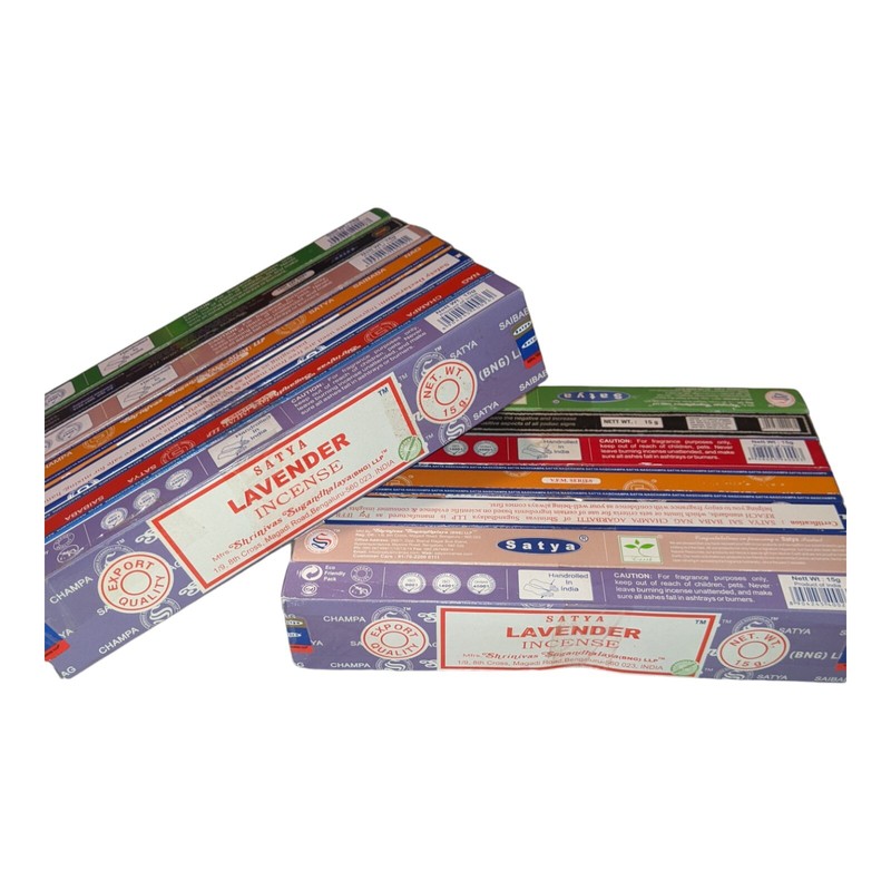 Satya Incense 7 Box Gift Set Assorted Scents 15 Sticks Per Box Aroma Therapy gallery