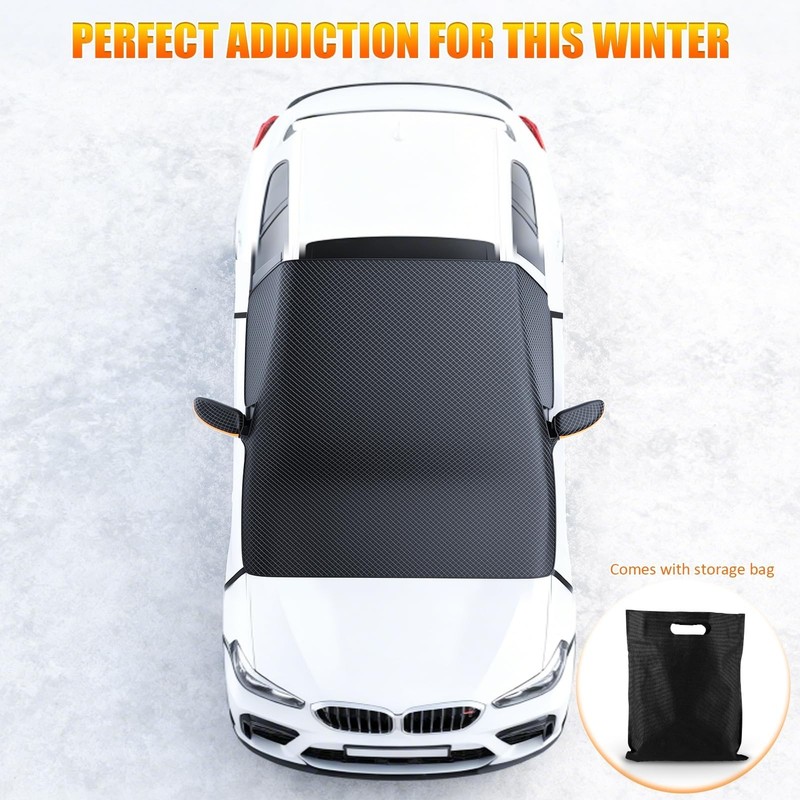 Universal Magnetic Windshield Snow Cover for Car, Ice Protector(Large)﻿﻿ gallery