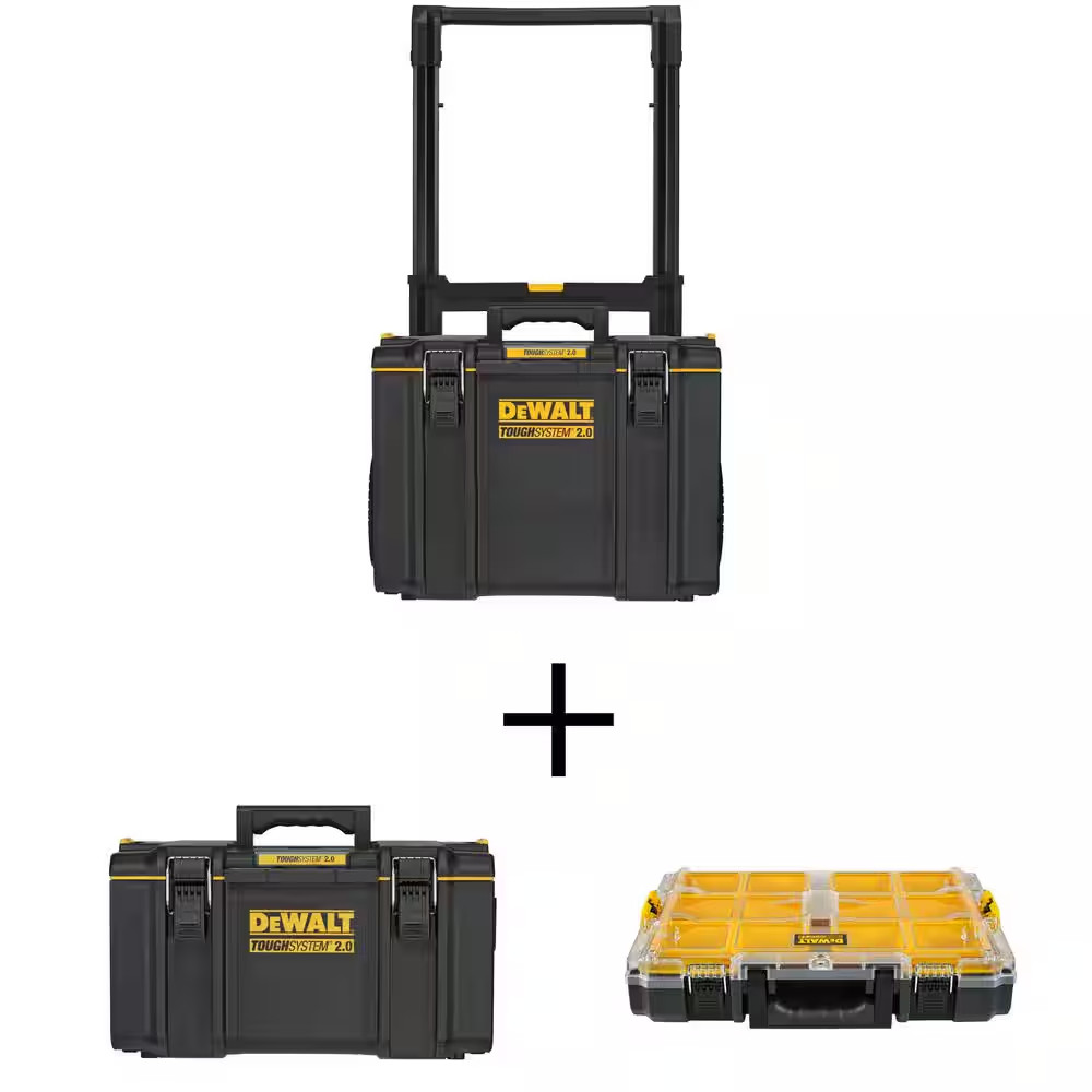 TOUGHSYSTEM 2.0 24 In. Mobile Tool Box, 22 In. Large Tool Box and 10-Compartment gallery