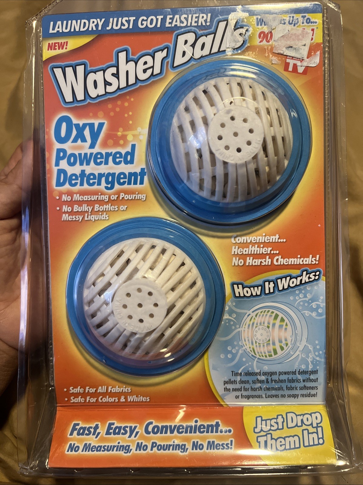 New Rare Ontel Oxy Powered Detergent Washer Balls 2 Pack gallery