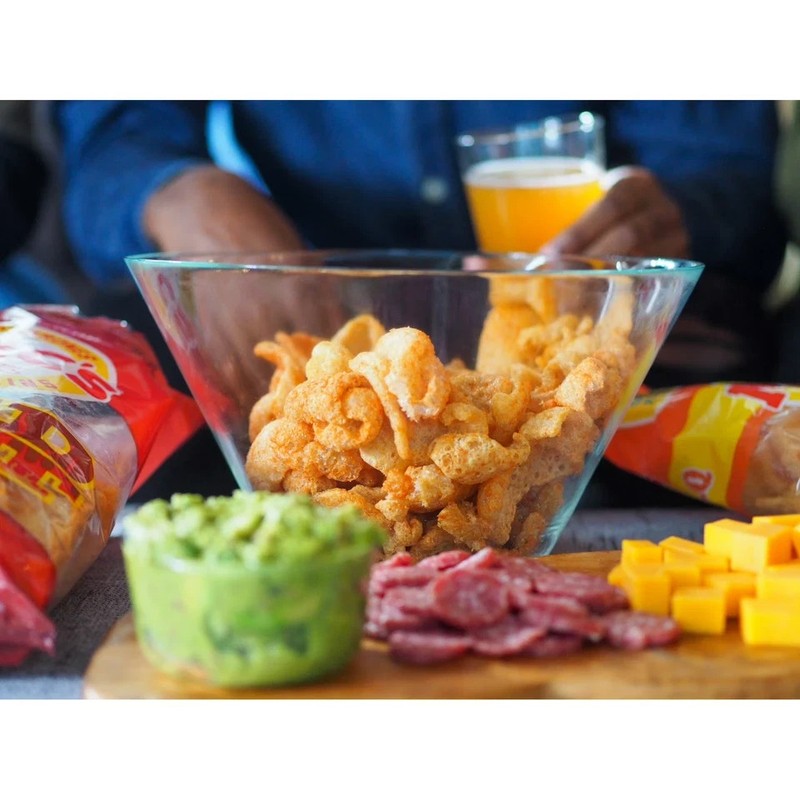 (6 pack) Mac's Chicharrones BBQ Flavored Pork Rinds, Pork Skins, 11 oz Canister gallery