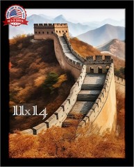 11×14 Picture Frame Black Engineered Wood Shatterproof Panel for Wall Display