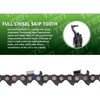 Full Chisel Skip Tooth Chainsaw Chain 28 Inch .050 3/8 91DL for Stihl MS440 gallery