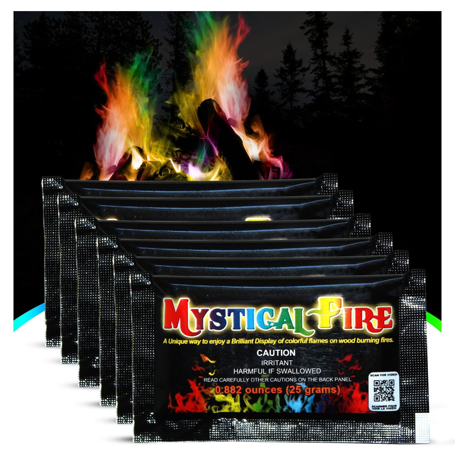 Mystical Fire Color Changing Packets Pits 6 Pack, Multi Coloured gallery