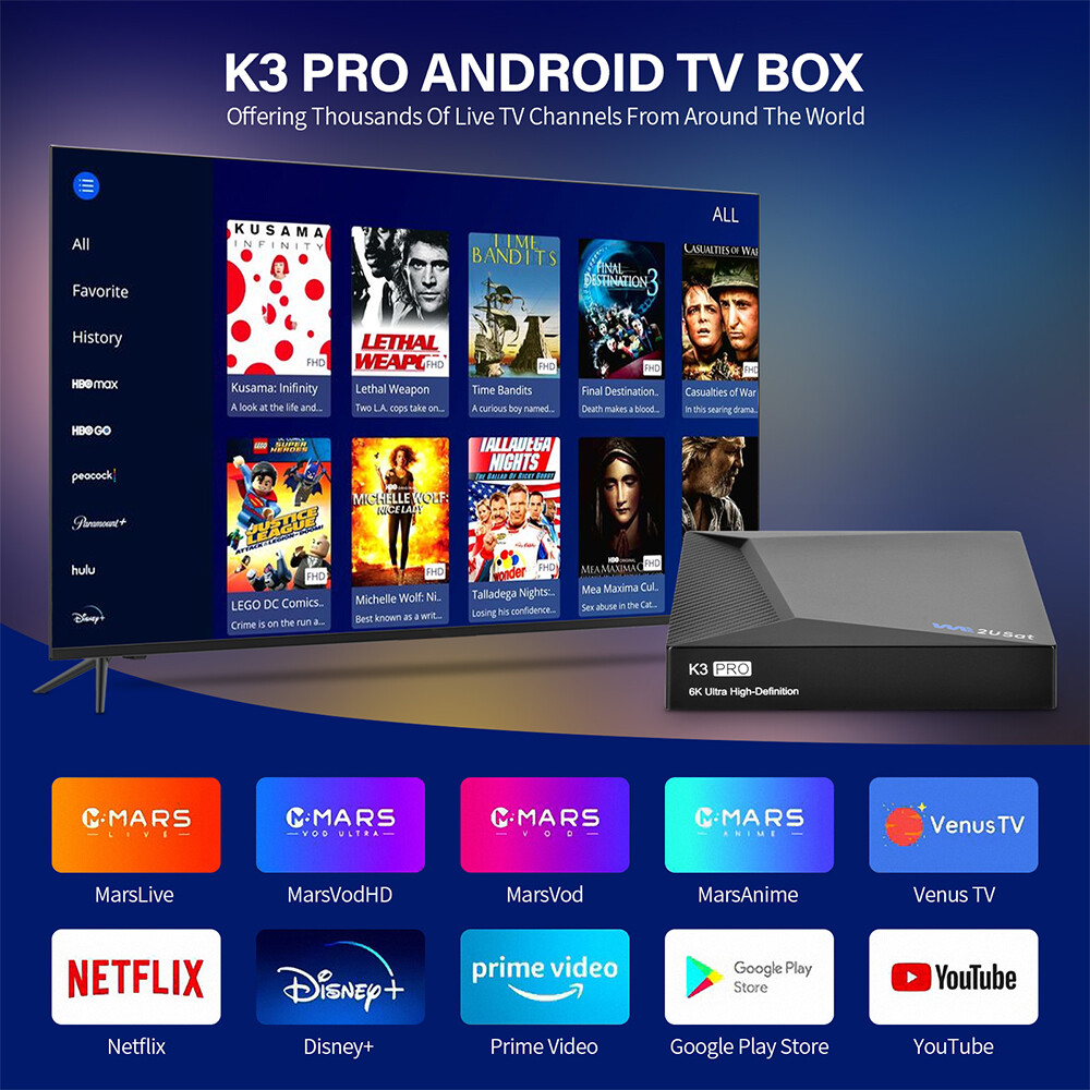 2026 NEWEST SUPER BOX S6 MAX PLUS WE2USAT K3 PRO 6K Smart TV Box Android gallery