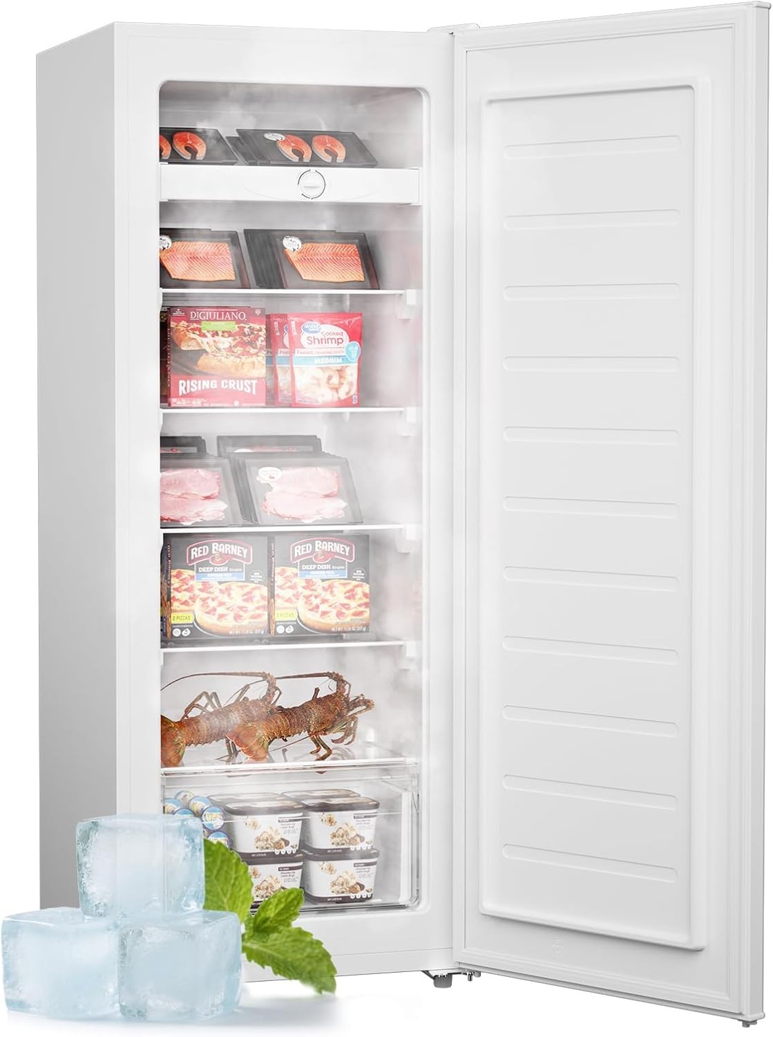 7.0 Cu.Ft Upright Freezer with 5 Adjustable Shelves,Refrigerator for Home gallery