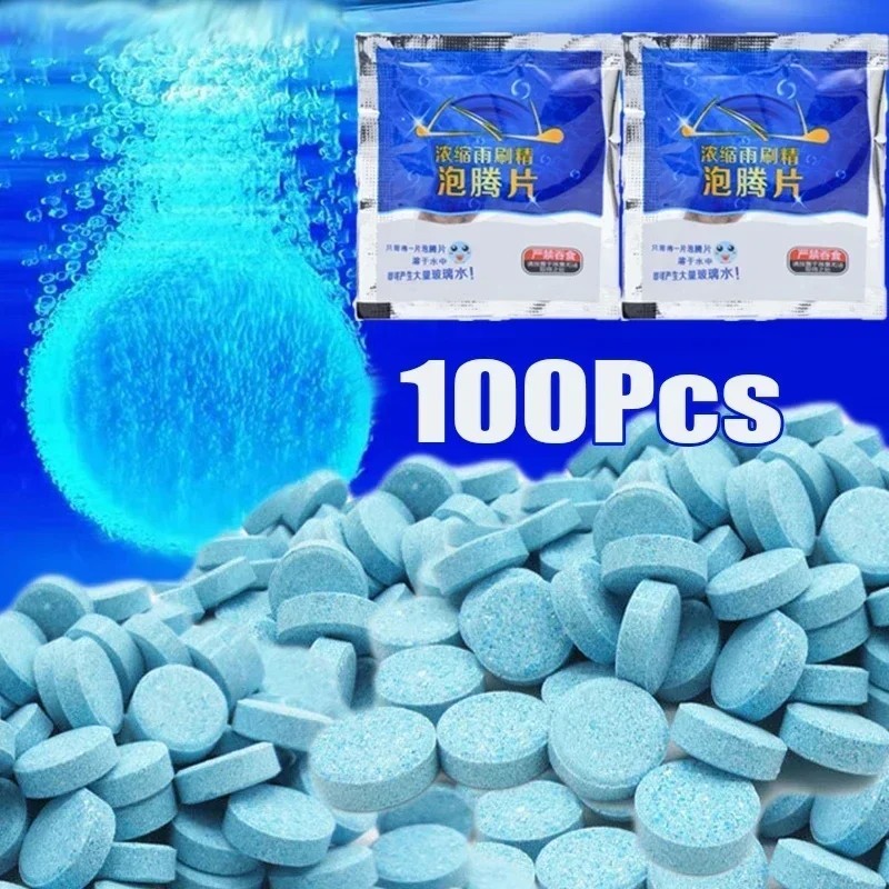 Car Windshield Washer Tablets Concentrated Effervescent Wiper Fluid Glass Cleane gallery