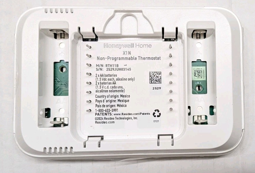 Honeywell Home X1N Non-Programmable Thermostat, Single-Stage, 1 Heat/1 Cool gallery