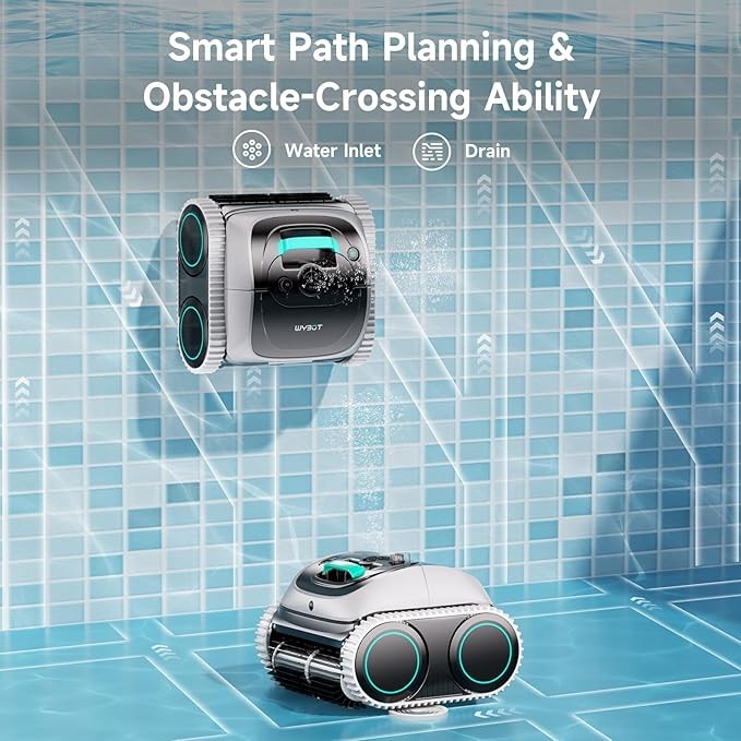 WYBOT C1 Pool Vacuum for Inground Pools, 4-in-1 Cordless Robotic Pool Cleaner gallery