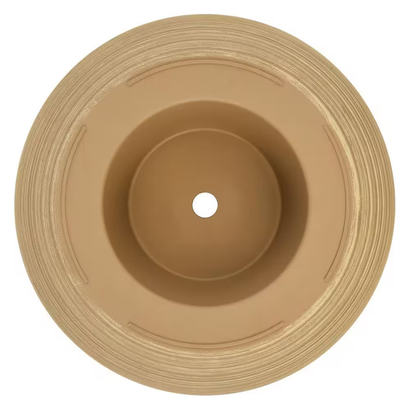 Thatcher Medium Beige Plastic round Planter with Drainage Hole (11.3 In. L X 11. gallery