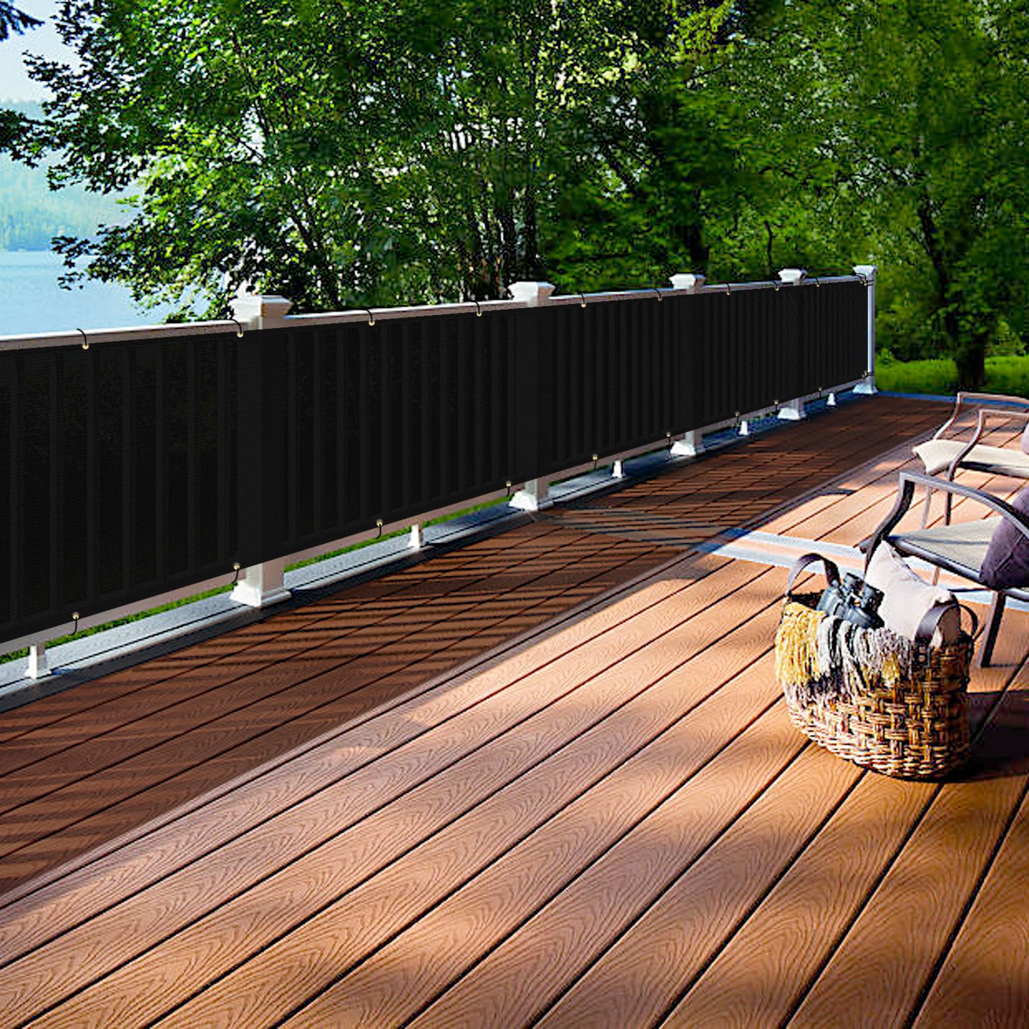 3FT Balcony Privacy Fence Screen Shade Cover UV Block for Deck Yard Multi-Color gallery