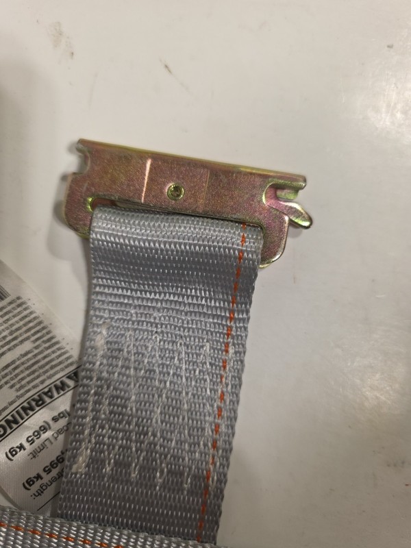 US Cargo Control 2" x 16' Gray E-Track Ratchet Strap, Spring E-Fittings 4400 LB gallery